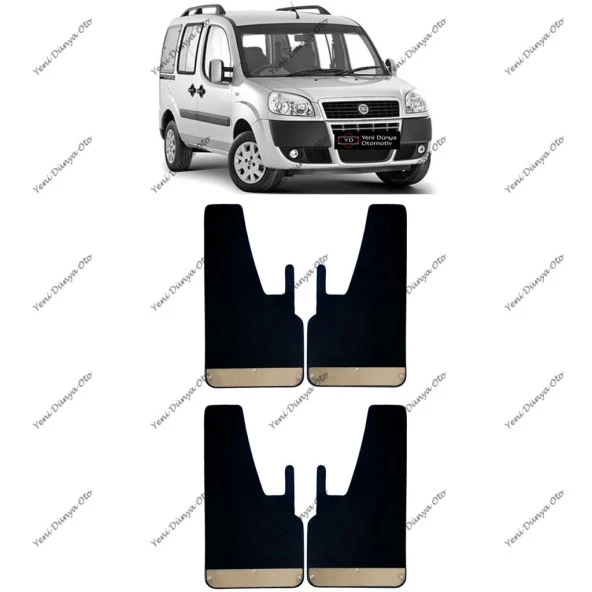 Fiat Doblo D2 2006-2010 Model 4lü Krom Paçalık, Çamurluk, Tozluk FIA0SX023