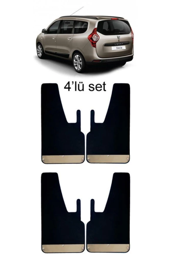 Dacia Lodgy 4lü Krom Paçalık, Çamurluk, Tozluk DAC0SX001 - 2