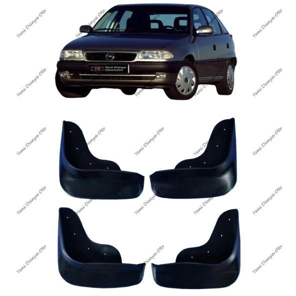 Opel Astra F 1991-1998 4lü Paçalık, Çamurluk, Tozluk OPL0KX001 - 1