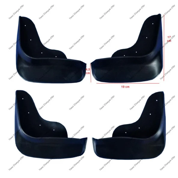 Toyota Corolla 1998-2002 4lü Paçalık Çamurluk Tozluk TYT0KX006 - Resim 2