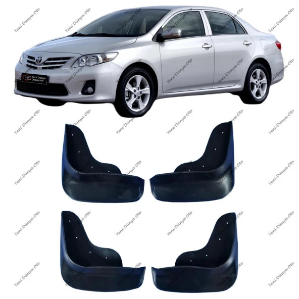 Toyota Corolla 2007-2013 4lü Paçalık Çamurluk Tozluk TYT0KX008