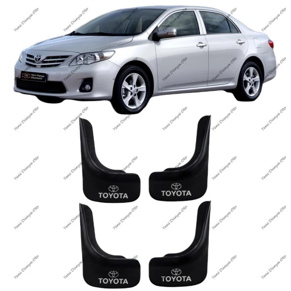 Toyota Corolla 2007-2013 4lü Paçalık Çamurluk Tozluk TYT1UX008