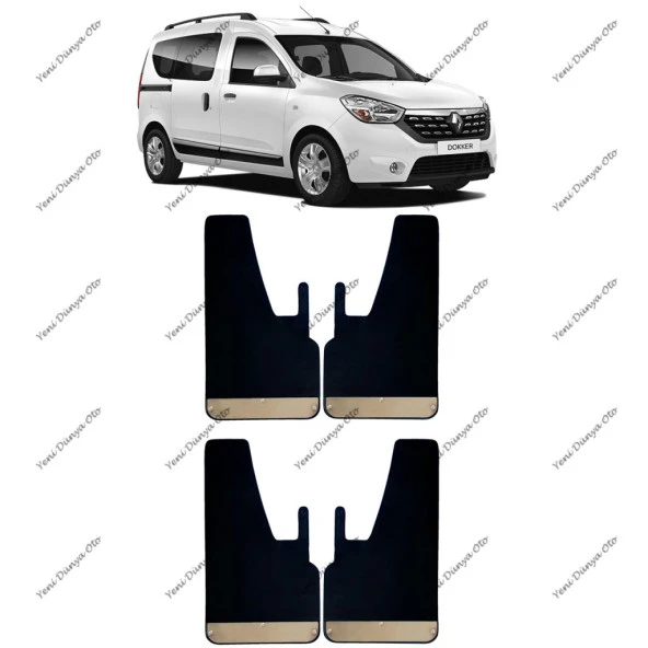 Dacia Dokker 4lü Krom Paçalık, Çamurluk, Tozluk DAC0SX011