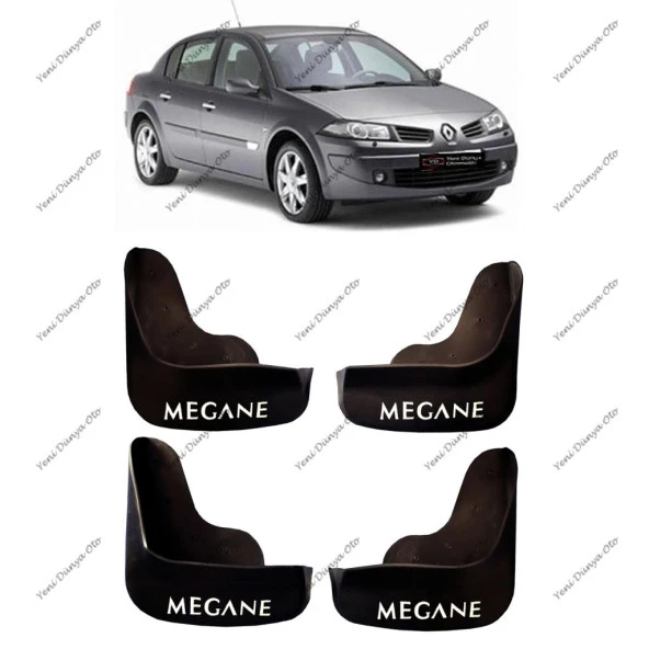 Renault Megane 2 2002-2009 4lü Paçalık, Çamurluk, Tozluk REN1KX008