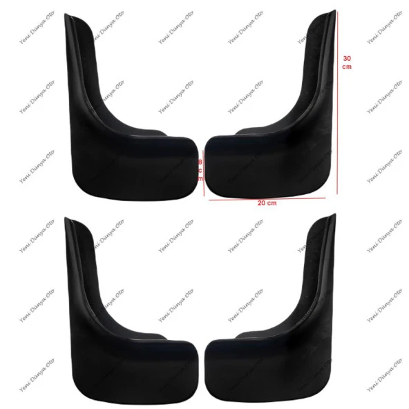 Toyota Corolla 2002-2006 4lü Paçalık Çamurluk Tozluk TYT0UX007 - Resim 2