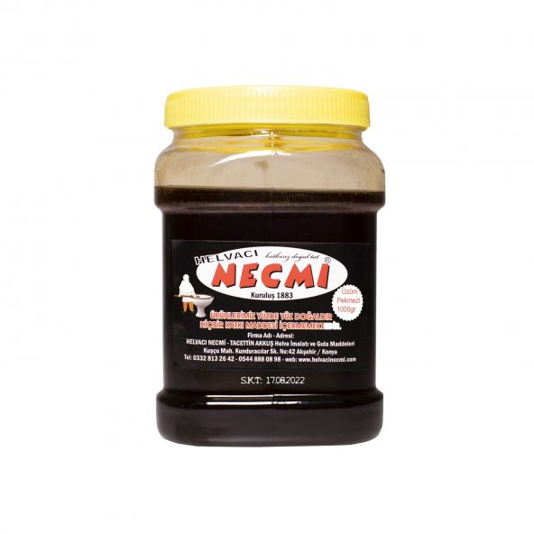 Helvacı Necmi 100 Doğal ve Katkısız Üzüm Pekmezi - 1 Kg