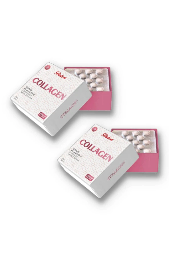Balen Collagen Kollajen Hidrolize Tip 1 800 Mg 60 Tablet x 2 Adet