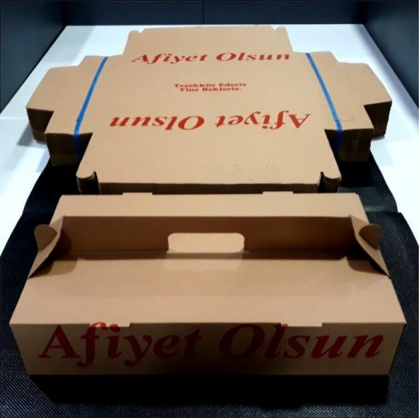 UZUN LAHMACUN KEBAP KUTUSU 40x23x9 CM 50Lİ PAKET - 4