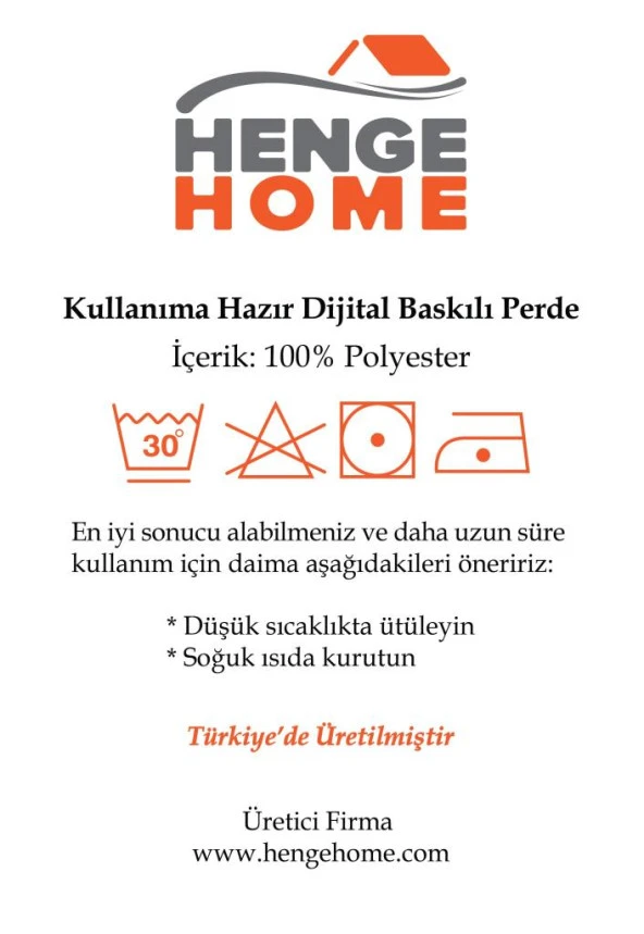 Baskılı Fon Perde Suda Mavi Kırmızı Boya Deseni - 11