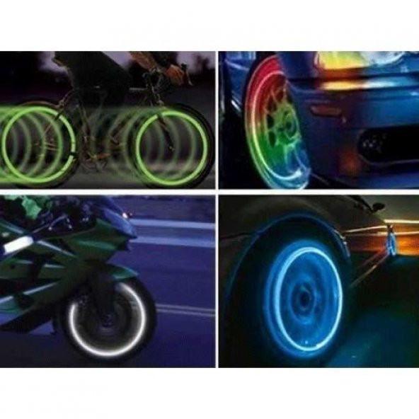 ETRD Hareket Sensörlü Sibop Kapağı - Hız Ayarlı Neon Işıklı Sibop Kapağı (2 Adet) - 7