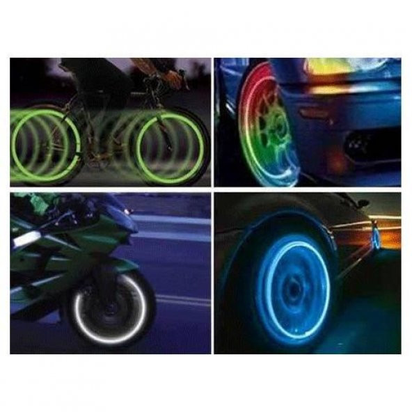 ETRD Hareket Sensörlü Sibop Kapağı - Hız Ayarlı Neon Işıklı Sibop Kapağı (2 Adet) - 10