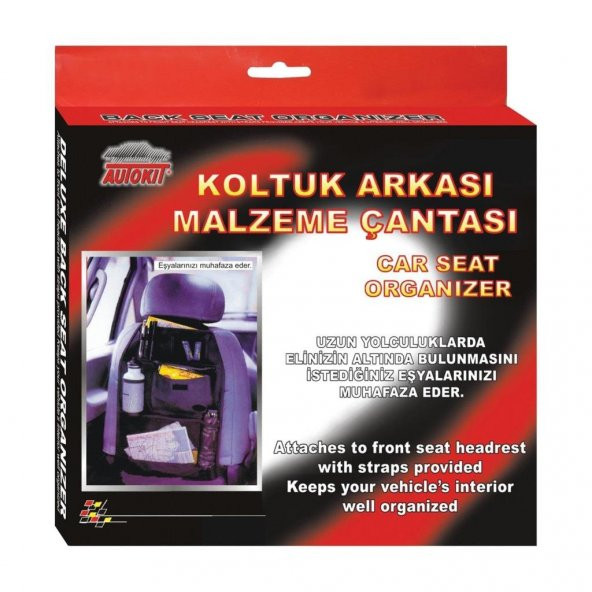 Autokit Araç Oto Koltuk Arkası Organizer Eşya Düzenleyici Ceplik - 2