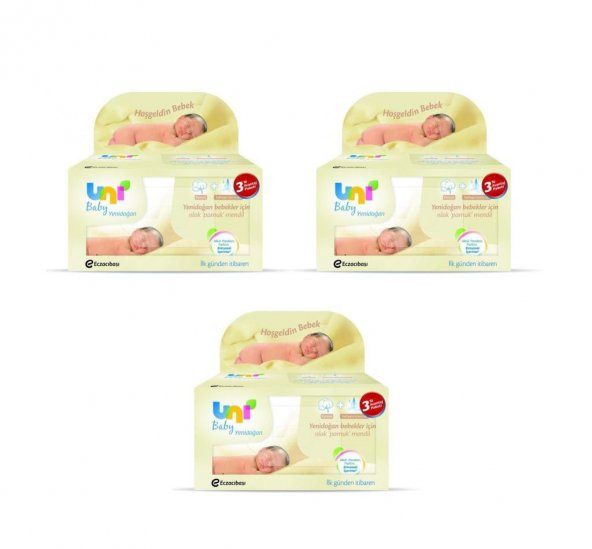 Uni Baby Yenidoğan Islak Mendil 40 Yaprak 9 Adet - 2