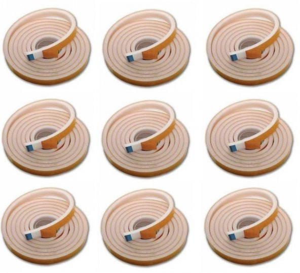 Yapışkanlı Kapı Bandı Isı Yalıtım Süngeri 2.50 Metre 9 Adet