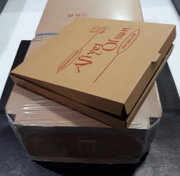 PİZZA KUTUSU 29x29x3,5 CM 100LÜ PAKET - 4