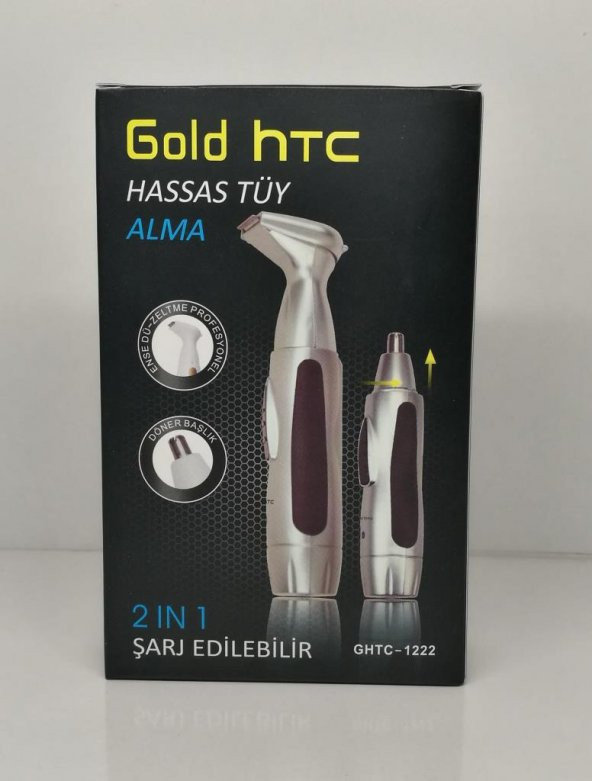 Gold Htc GHTC-1222 Hassas Tüy Alma Burun Kıl Alma Ve Ense Düzeltme Birarada - 3