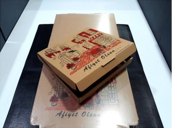 PİZZA KUTUSU 26x26x3 CM. 100 LÜ - 5