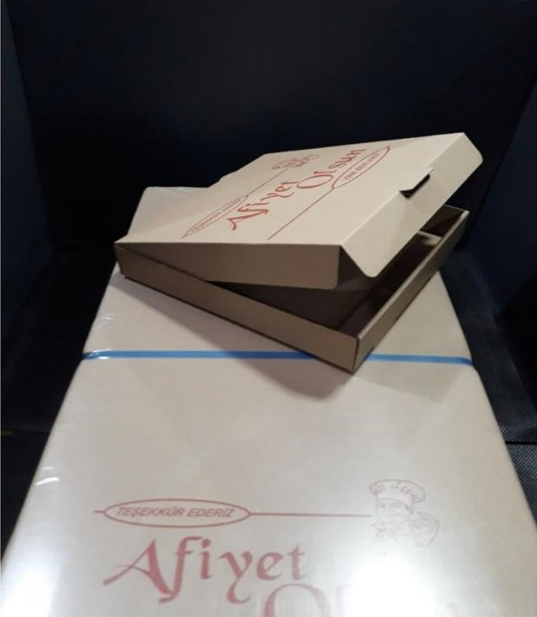 PİZZA KUTUSU 33x33x4 CM 100LÜ PAKET - 3