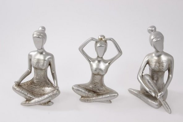 MISS GAYA Hediyelik 3lü Yoga Set Gümüş