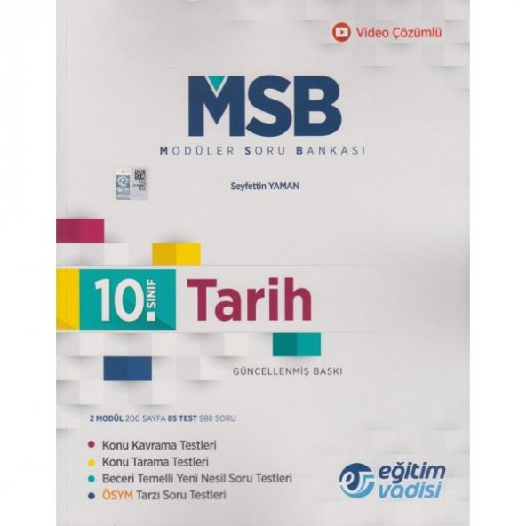 EĞİTİM VADİSİ 10.SINIF TARİH SORU BANKASI -2020-