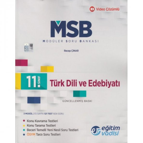 EĞİTİM VADİSİ 11.SINIF TÜRK DİLİ VE EDEBİYATI SORU BANKASI -2020-