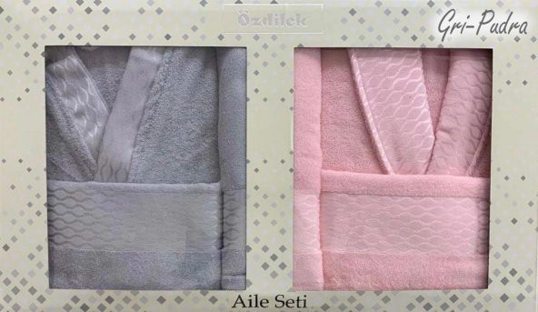 Özdilek Elissa Aile Seti Bornoz Takımı Çift Kişilik Bornoz - 2