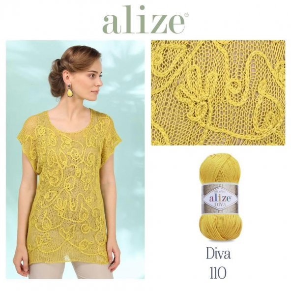 Alize Diva Merserize El Örgü İpi El İşi İpliği - 7
