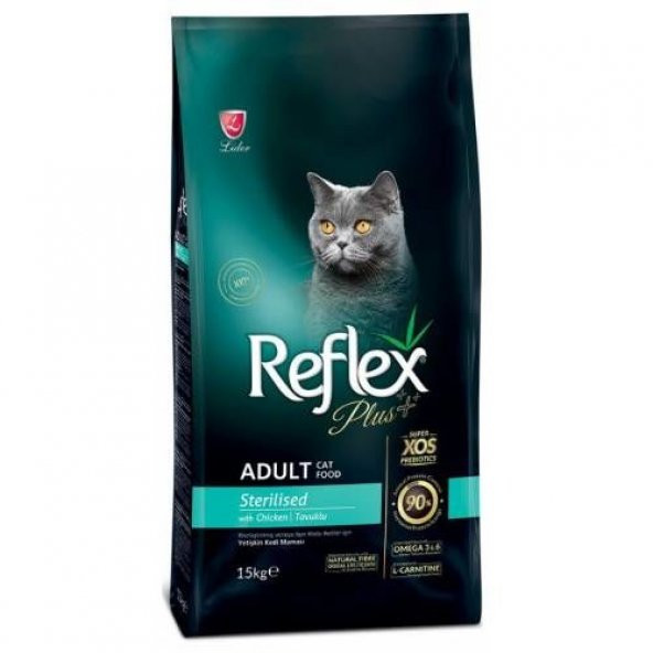 Reflex Kısır Kediler için Tavuk Etli Mama 15 Kg