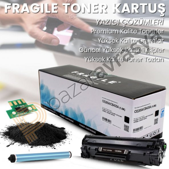 Fragile HP LaserJet M125a/M125nw CF283A Muadil Toner - 4