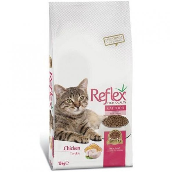 Reflex Yetişkin Kediler için Tavuklu Mama 15 Kg Reflex