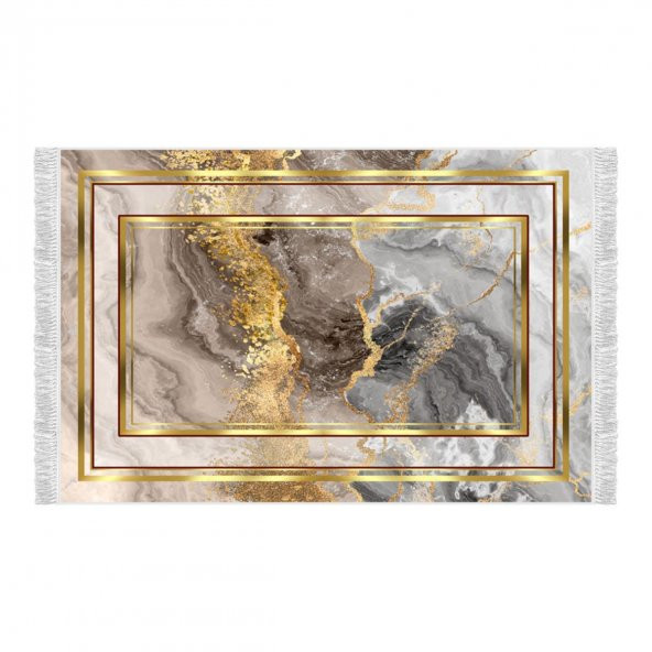 Decoling İpek Mermer Gold Dekoratif Halı - 3