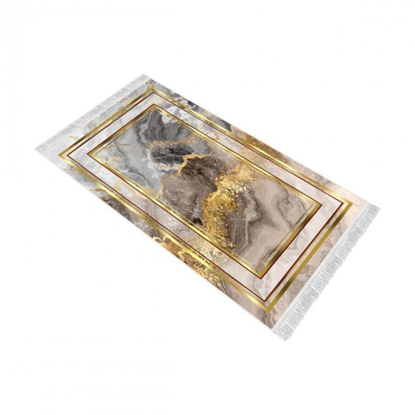 Decoling İpek Mermer Gold Dekoratif Halı - 4