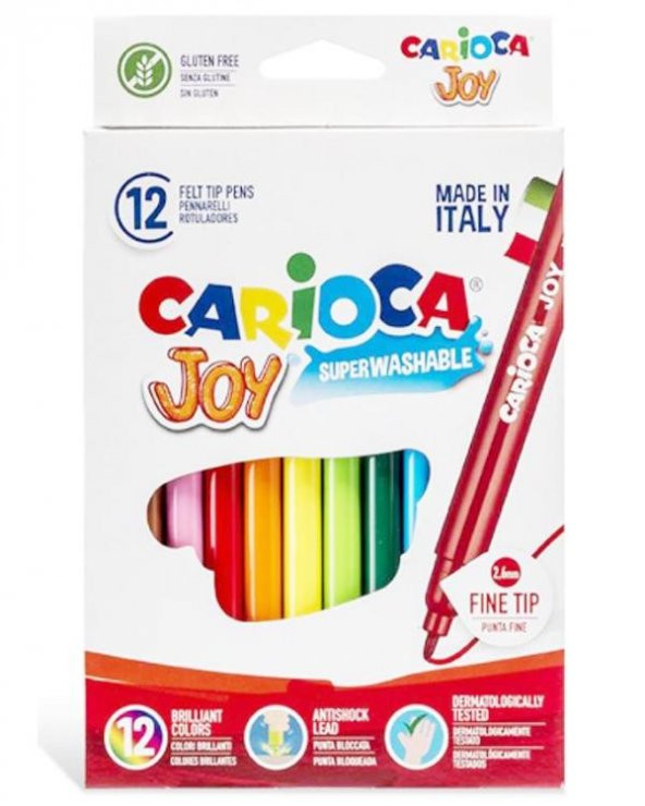 Carioca Joy Yıkanabilir Keçeli Kalem 12 Renk