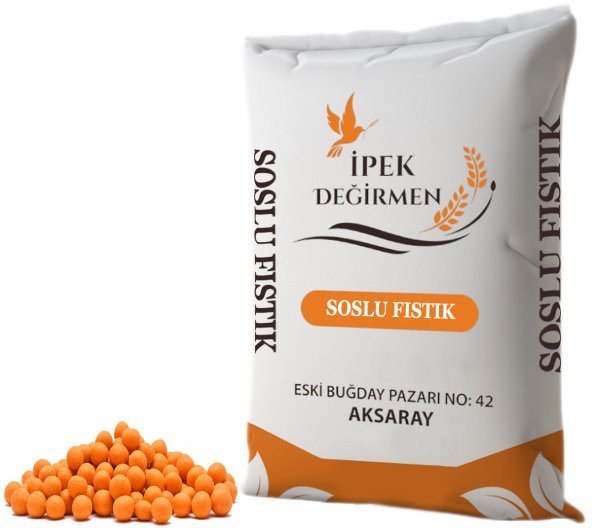 İpek Değirmen 2 KG İri Boy Cips Çerez Soslu Fıstık Lüks Kuruyemiş