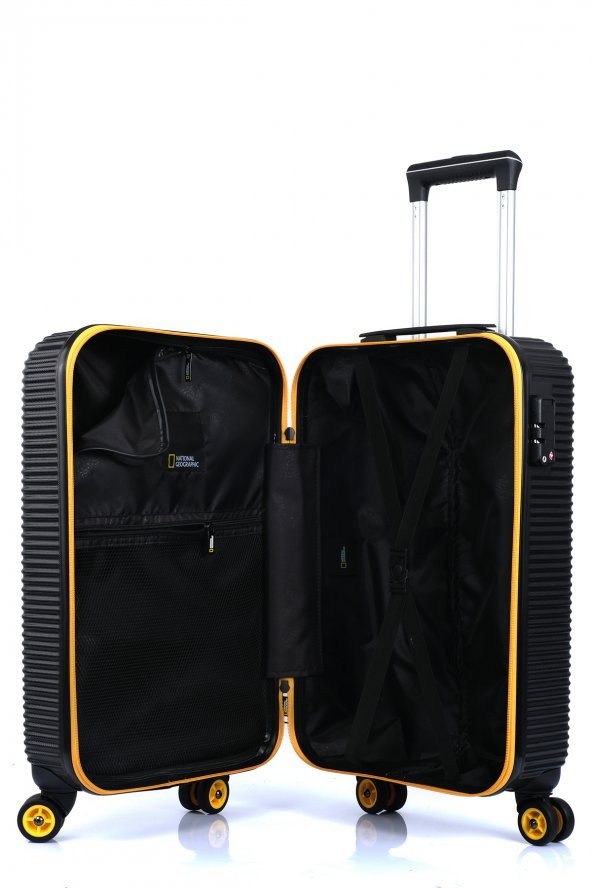 National Geographic Abs 3lü Valiz Seti Siyah - 5