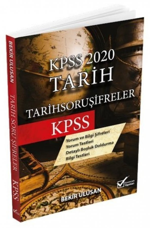 Kazancam 2020 KPSS Tarih Soru Şifreler Kitabı Bekir Ulusan Kazancam Yayınları