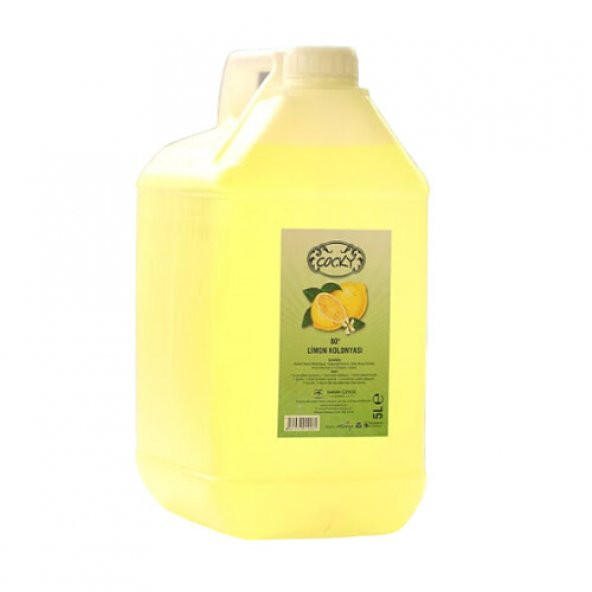 COCKY Limon Kolonyası 80 Derece 5 L (5000 ml)