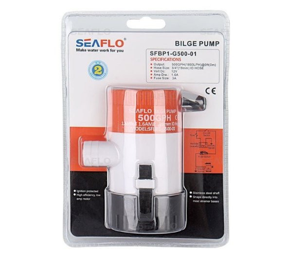 Seaflo SR12200 Sintine Pompası 12V 500 gph - 4