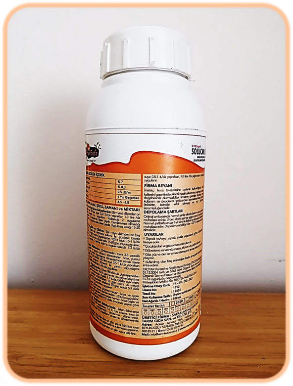 %100 Organik Vermisafa Konsantre Sıvı Solucan Gübresi 500 Ml - 4