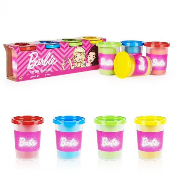 Barbie Oyun Hamuru 4lü Paket