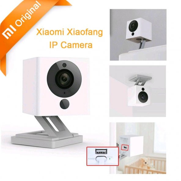 XİAOMİ XiaoFang KALİTE 1080p mıknatıslı MİNİ WİFİ KAMERA