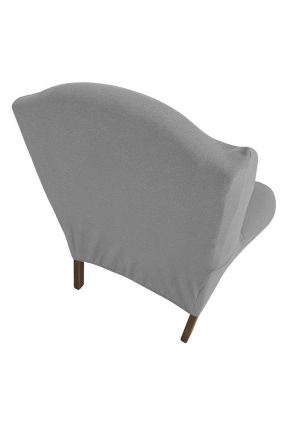 Fransız Kumaş Sultan Model Tekli Koltuk Kılıfı Gri - 3
