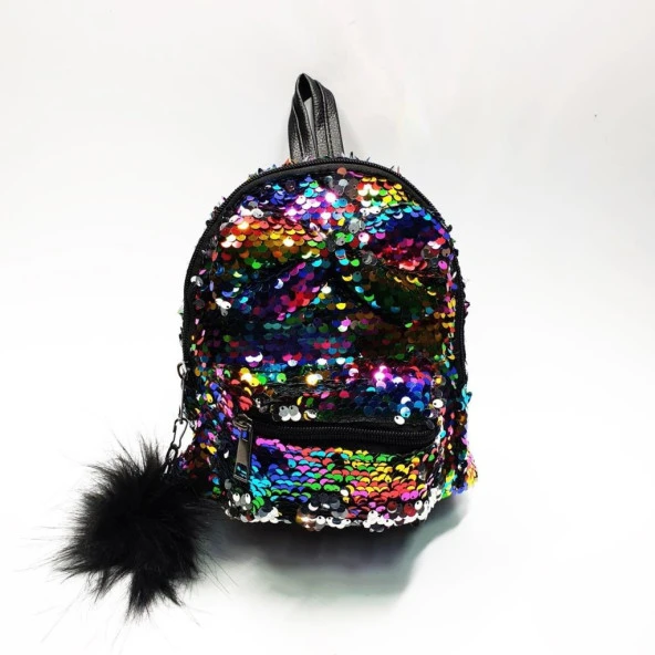 Papyon Figürlü Gökkuşağı Renk Çocuk Sırt Çantası - 8