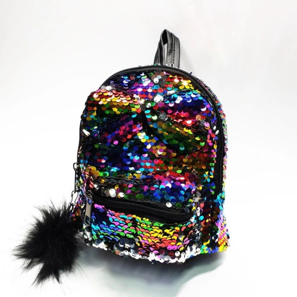 Papyon Figürlü Gökkuşağı Renk Çocuk Sırt Çantası - 9