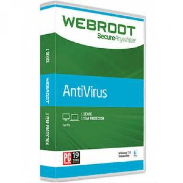 Webroot SecureAnywhere Antivirus 2020 Lisans Key 1 PC - 1 YIL