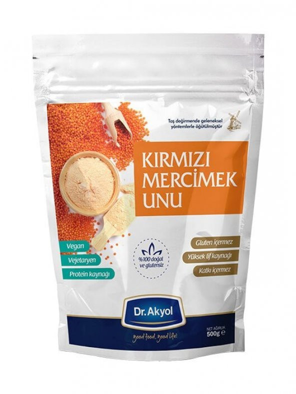 Dr Akyol Kırmızı Mercimek Unu 500 Gr