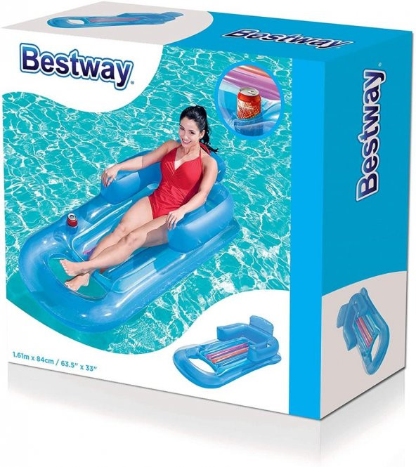 Bestway 43028 Lüks Sultan Koltuğu Havuz & Deniz Yatağı 1.61 m x 84 cm. - 7