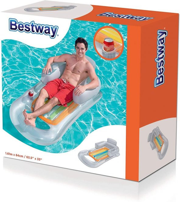 Bestway 43028 Lüks Sultan Koltuğu Havuz & Deniz Yatağı 1.61 m x 84 cm. - 8