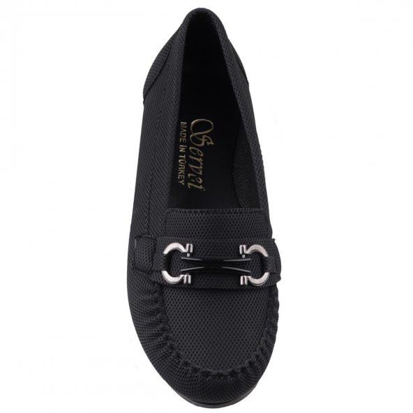 Föz Srvt Siyah Kot Günlük Bayan Babet Ayakkabı 017 - 3