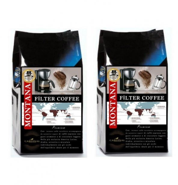 Montana Premium Filtre Kahve 1 Kg- 2 X 500 Gr